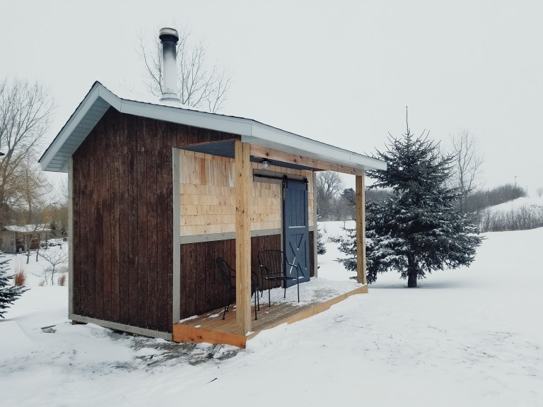 A Well-Built Outdoor Sauna