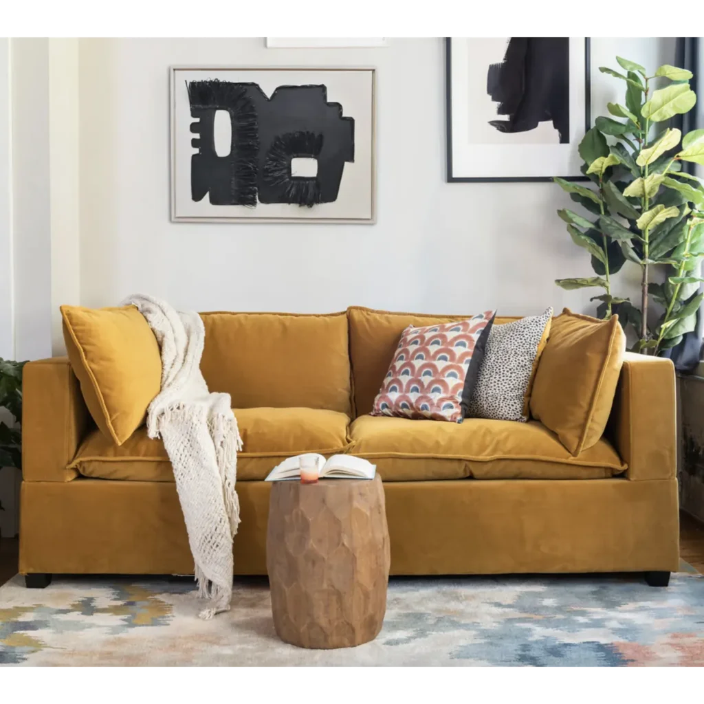 Colorful Velvet Sofa