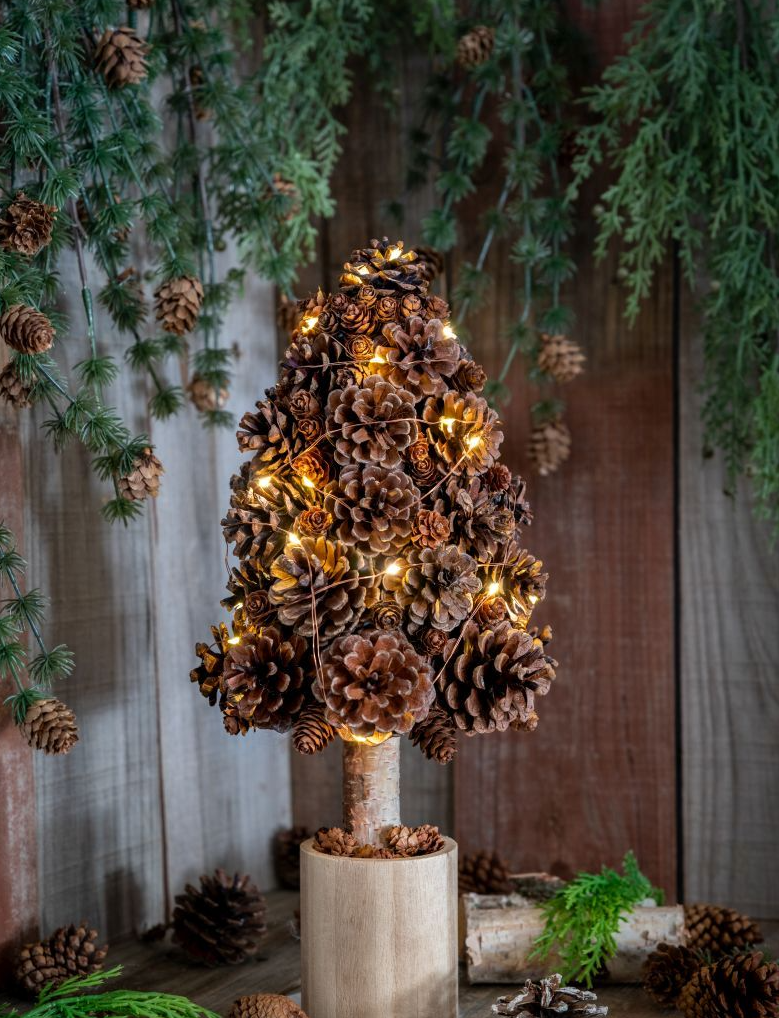Decorate the Pine Cone Tree
