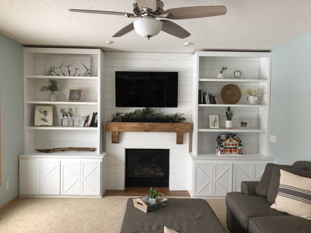 Extend Built-in Shelves to The Ceiling