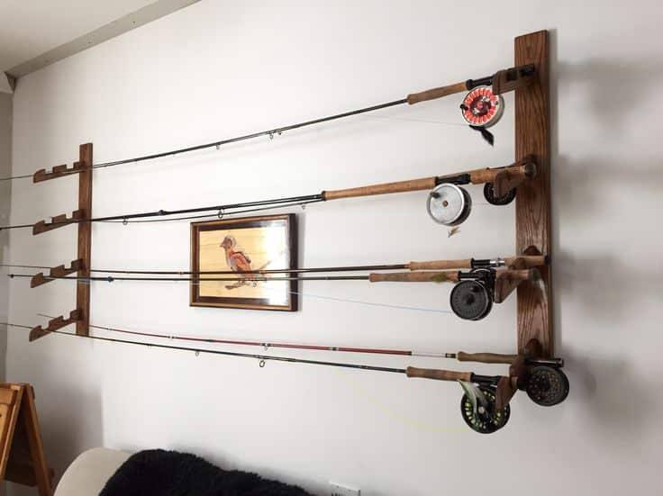 Fly Fishing Rod, Wall Rack