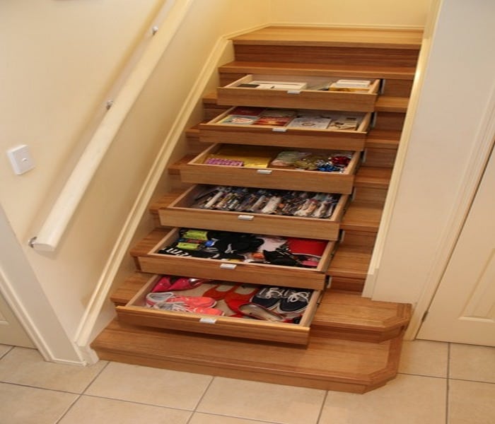 Foldable Bookshelf Stairs