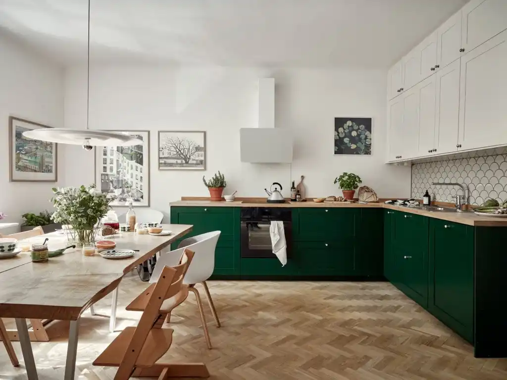 Forest Green and White Cabinets .jpeg
