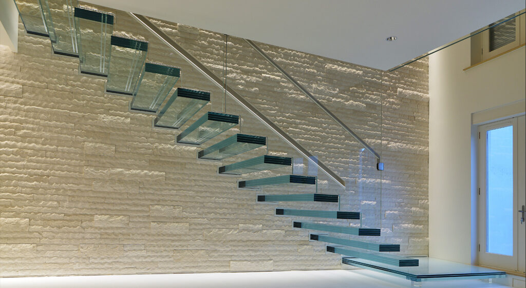 Glass Floating Stairs