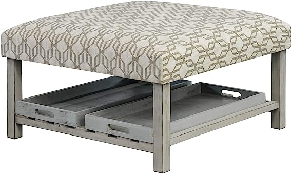 IVANE Square Coffee Table Ottoman