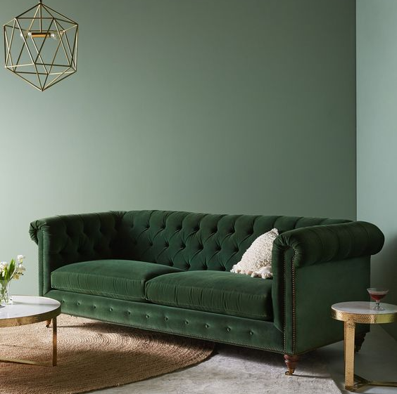 Lyre Chesterfield Sofa, by Anthropologie