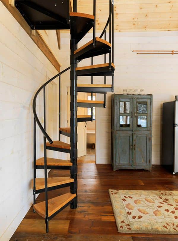 Opt for Corner Spiral Staircases