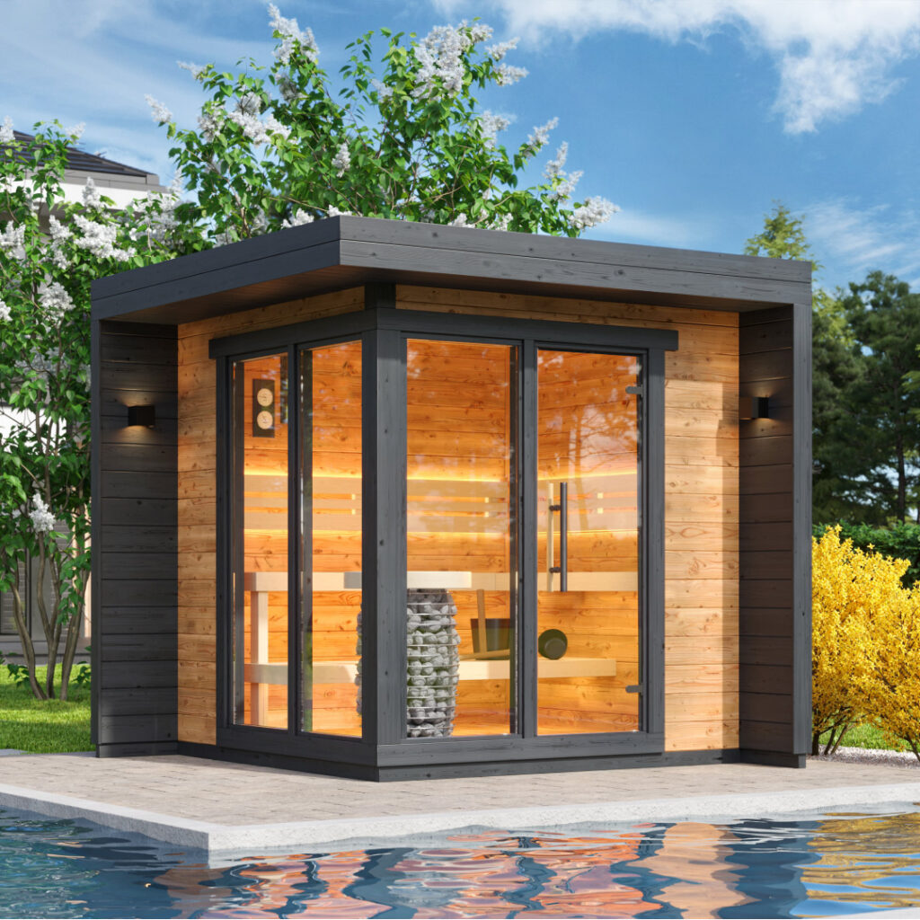 Patio Outdoor Prefabricated Sauna Cabin Kit