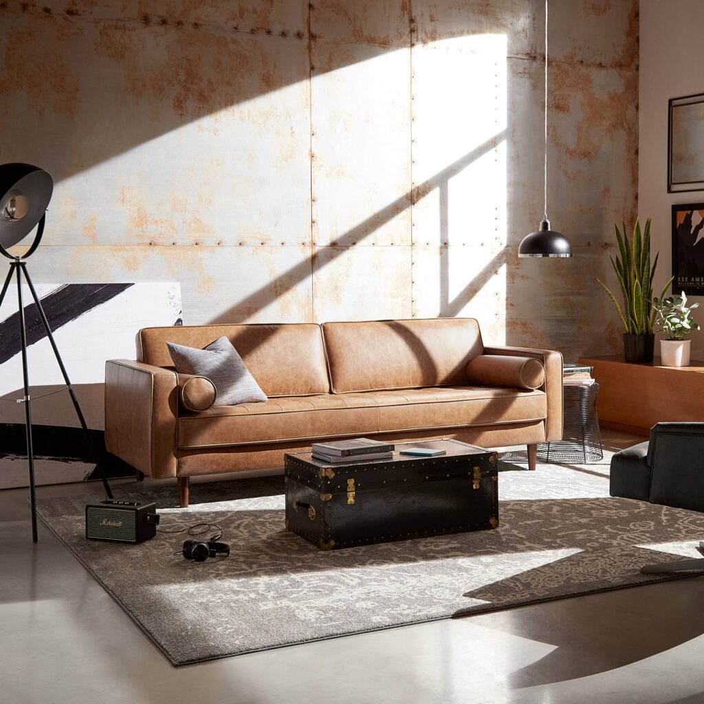 Rivet Aiden Midcentury Modern Sofa Couch