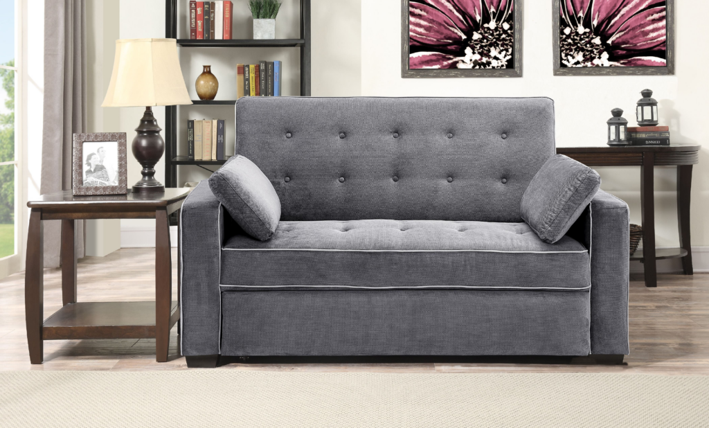 Serta Wilton Dream Convertible Sofa in Light Grey