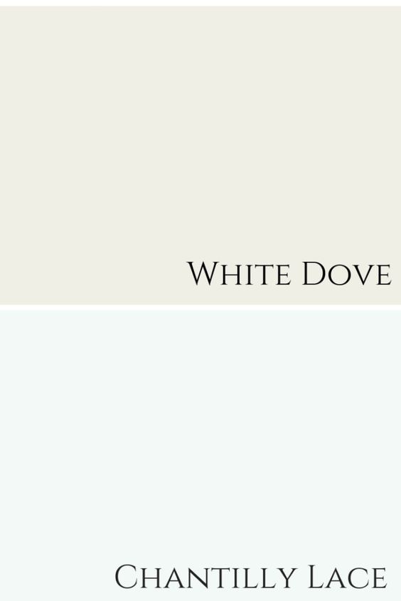 Shades of Similar White vs. Benjamin Moore Chantilly Lace OC-65