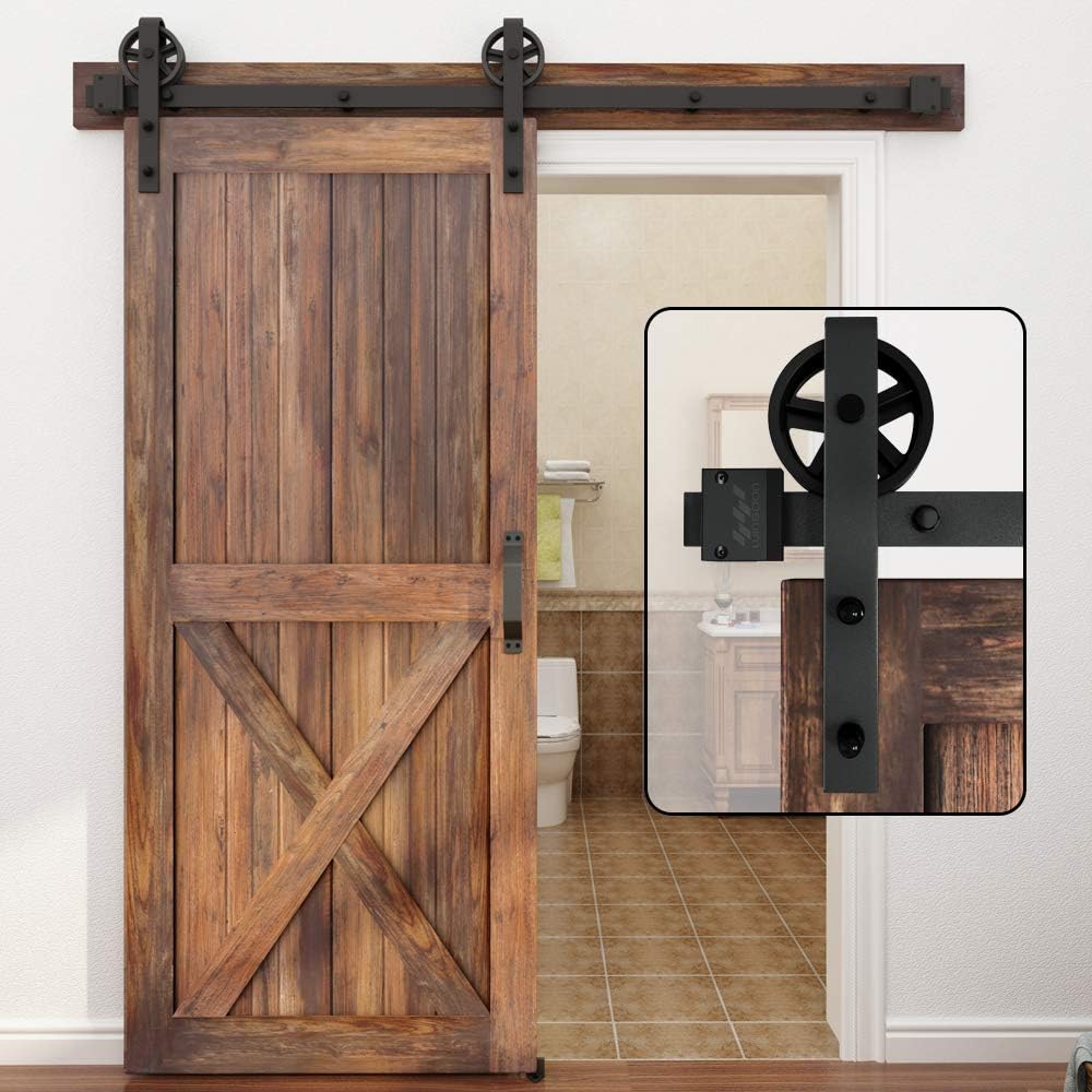 Single Wood Sliding Barn Door