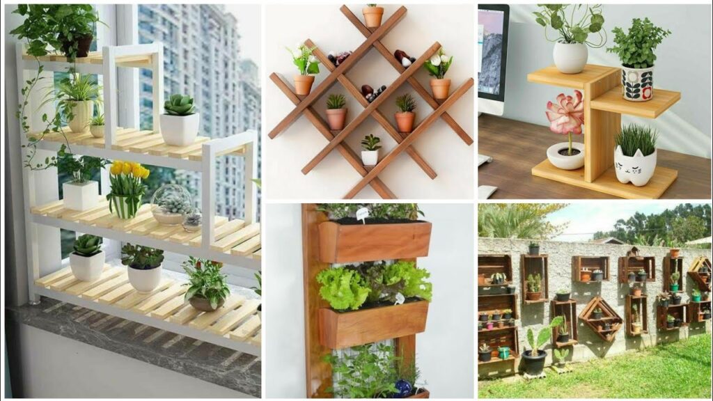 Stylish Wooden Plant Stand