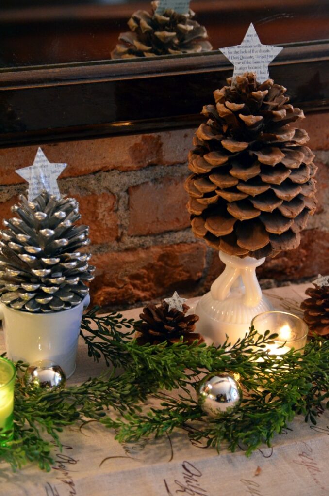 Place the Pine Cone Christmas Tree Into the Pot