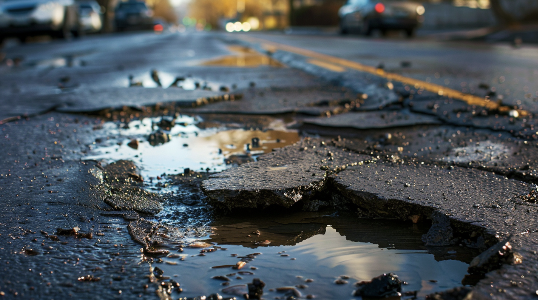 Impact from Potholes or Road Debris