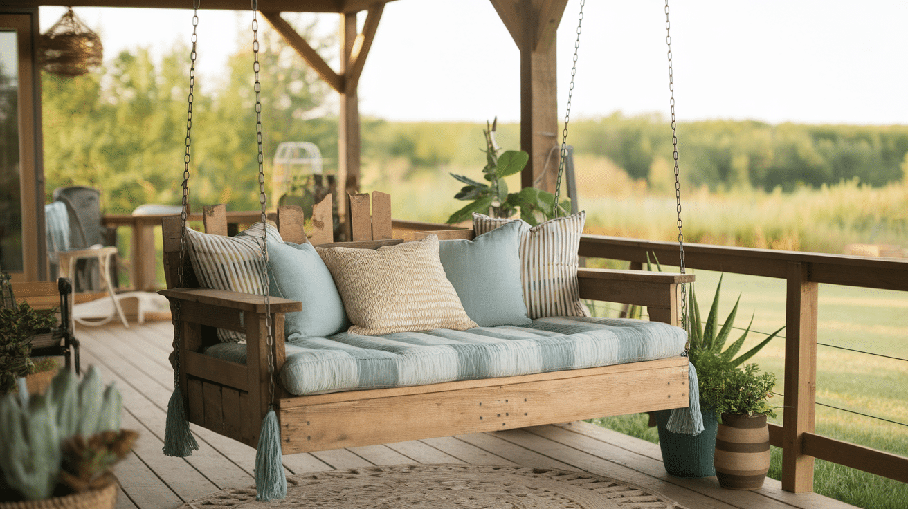 Diy_Pallet_Swing_Bed