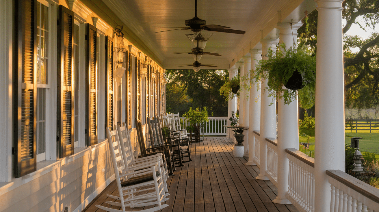 Southern-style_porch_with_Rocking_Chairs