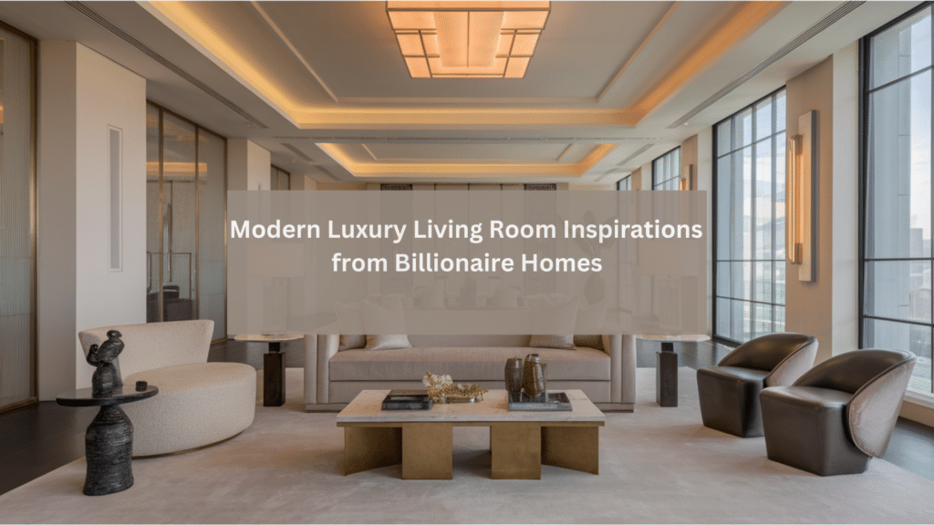 Billionaire Modern Rich Luxury Living Room