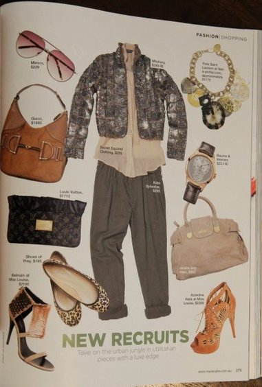 Custom shoes in Marie Claire Magazine