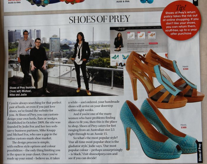 Custom shoes in OK Magazine