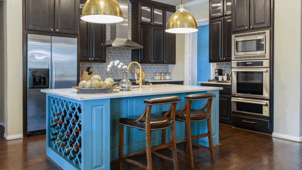 17 Kitchen Island Colors That Match Dark Cabinets - Opple House