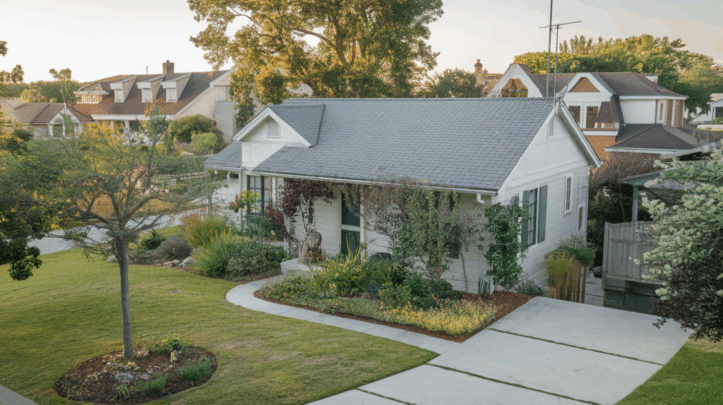 13 Bold Color Combinations for Homes with Gray Metal Roofs - Opple House