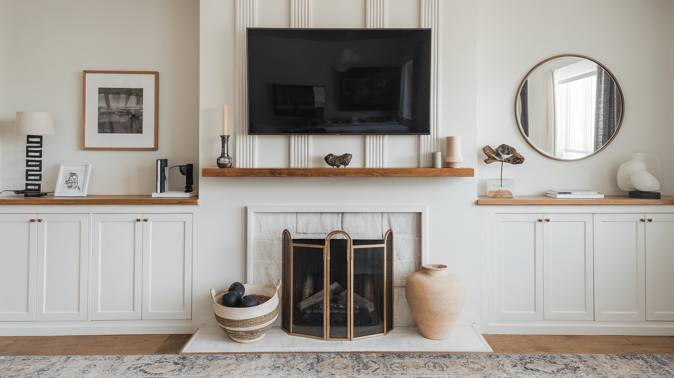 33 Mantel Decor with TV Ideas for Every Home - Opple House