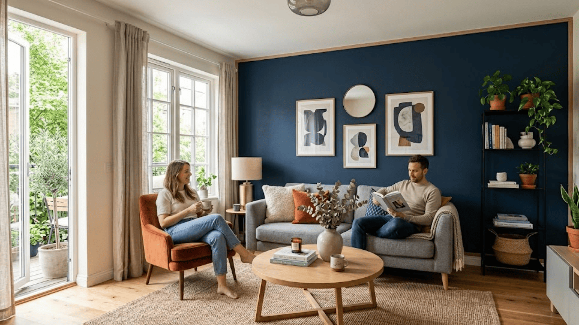 41 Accent Wall Paint Ideas for Your Living Room - Opple House